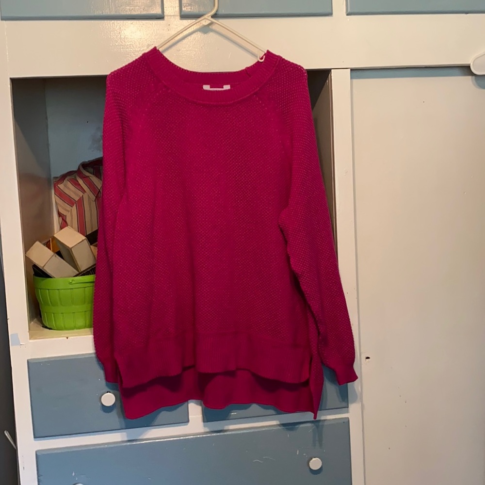 Time&Tru - XXL 20 - Magenta Hi-Lo Sweater